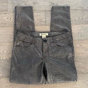 Democracy Snakeskin Print Justice Jegging
